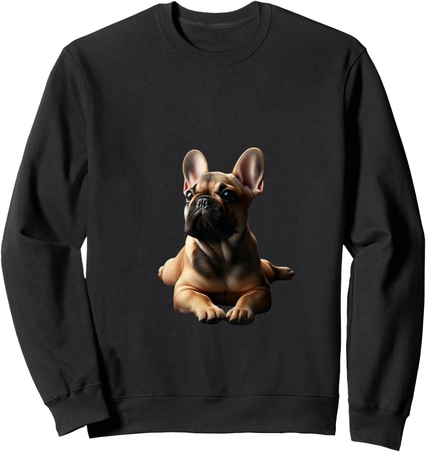 Fawn French Bulldog Shirt Frenchie Mom Dad Dog Puppy Pet Sweatshirt - Sweatshirt | Black