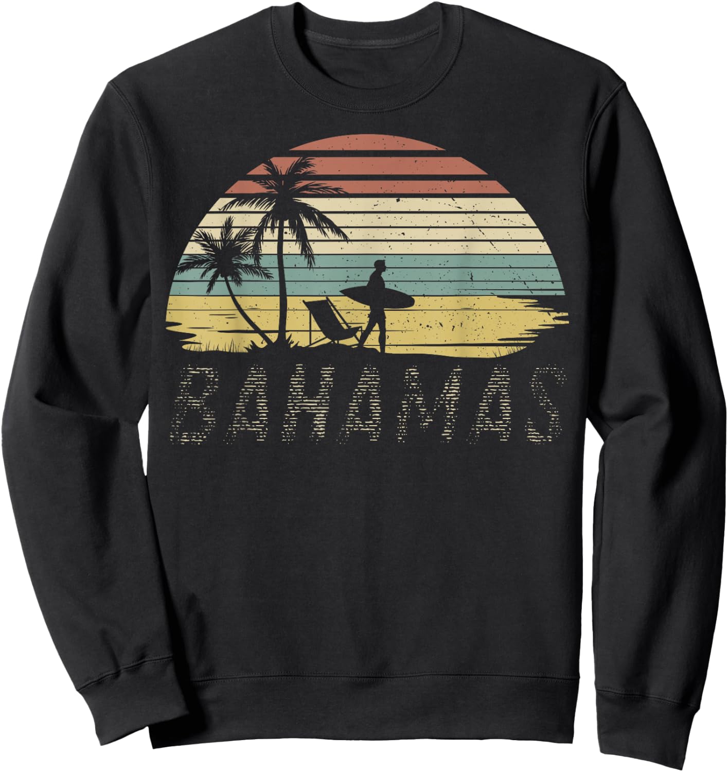 Proud Bahamas Bahamians Flag Gift Design Idea Nassau design Sweatshirt - Sweatshirt | Black