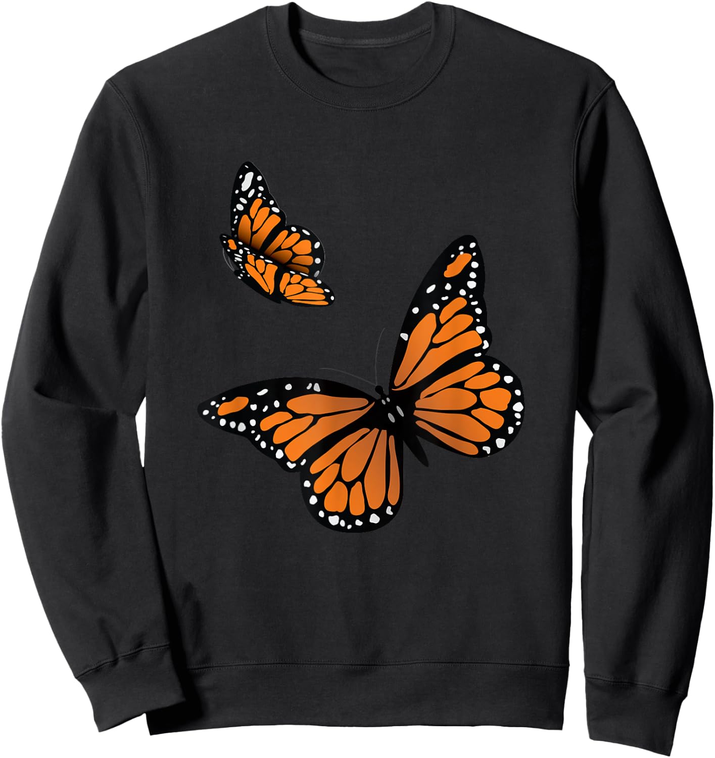 Monarch Butterfly Sweatshirt - Sweatshirt | Black