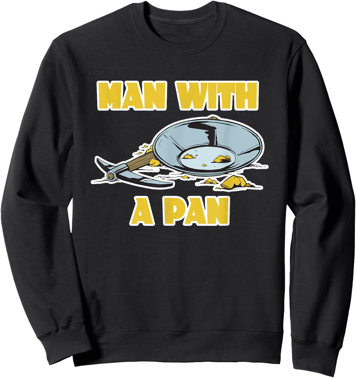 Man with a Pan Sweatshirt - Sweatshirt | Black