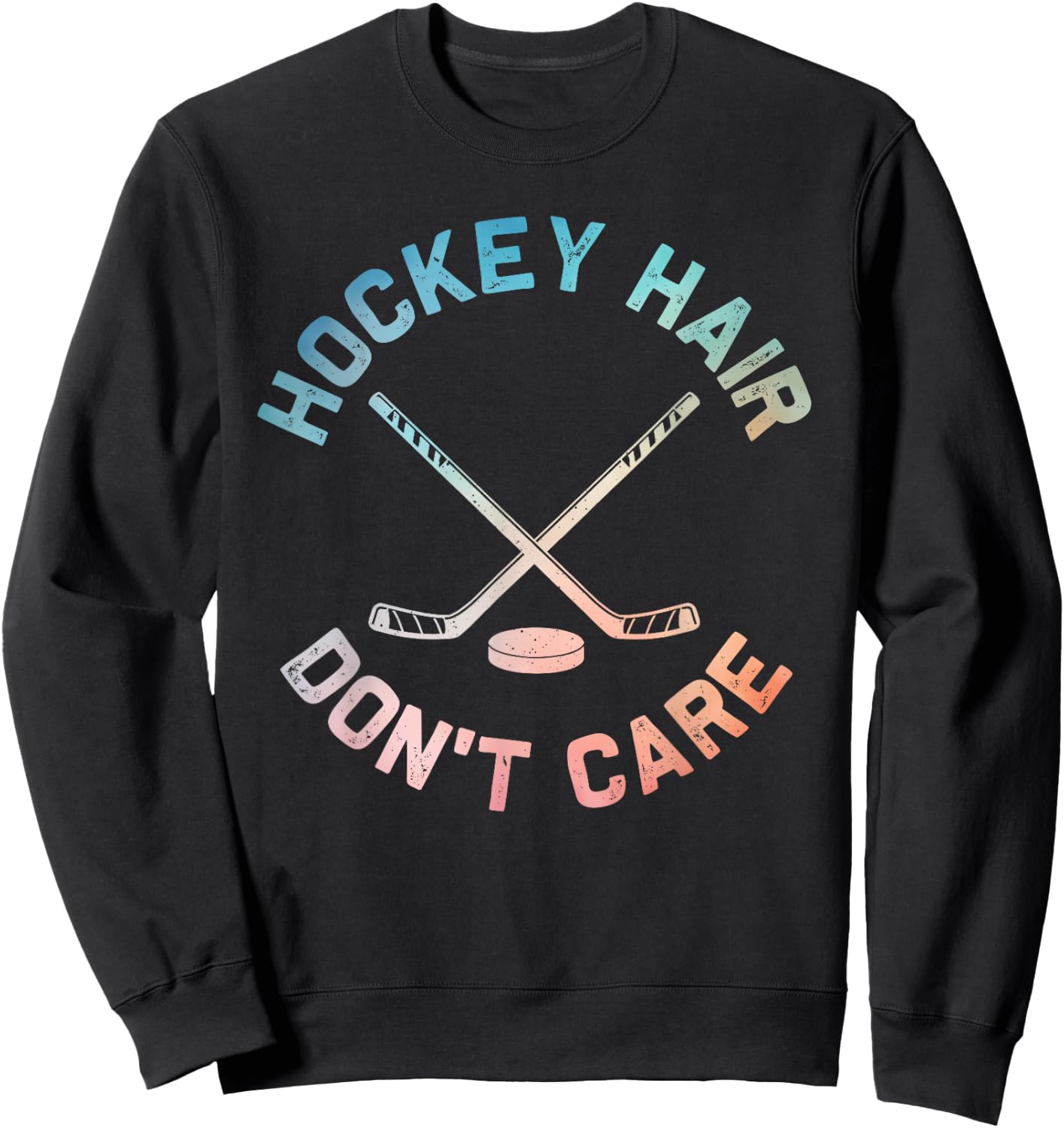 Best Ice Hockey Design Women Skate Ice Hockey Player Sweatshirt - Sweatshirt | Black