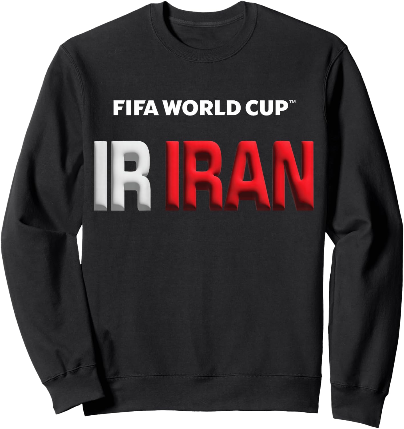 Kids FIFA World CUP26 Iran Bubble Color Sweatshirt - Sweatshirt | Black