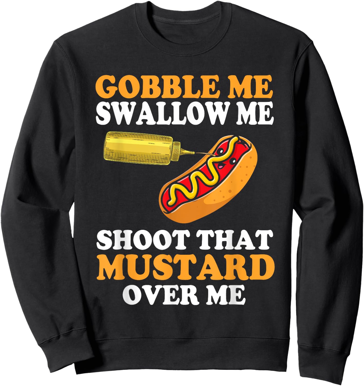 Glizzy Gobbler Funny glizzy Meme Hot Dog Lover Men Women Sweatshirt - Sweatshirt | Black
