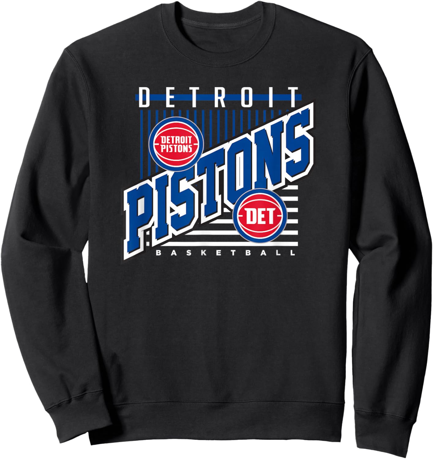 Detroit Pistons NBA Rise Above - Men's & Women's Adults Sports Fan - Black - Small - Short Sleeve - - Classic - Polyester 100% Sweatshirt - Sweatshirt | Black