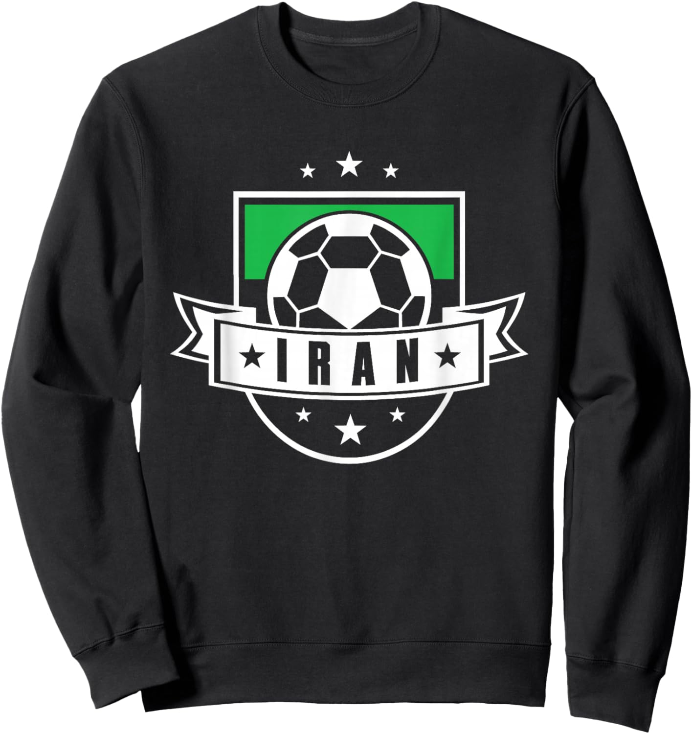 Iran Emblem Badge Football World Cup Sweatshirt - Sweatshirt | Black
