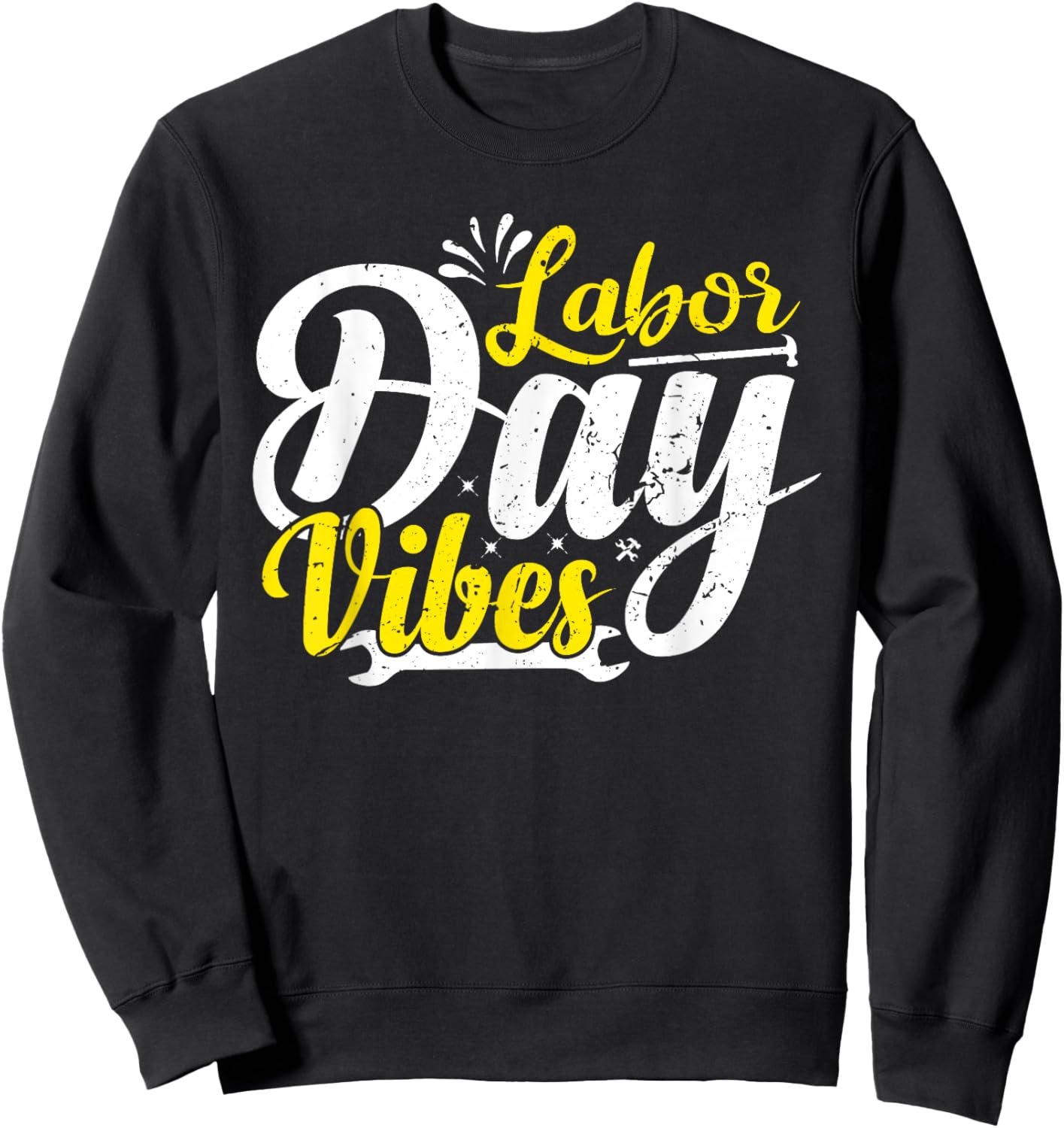 Labor Day Vibes Shirt Patriot Happy Labor Day Men Women Boys Sweatshirt - Sweatshirt | Black