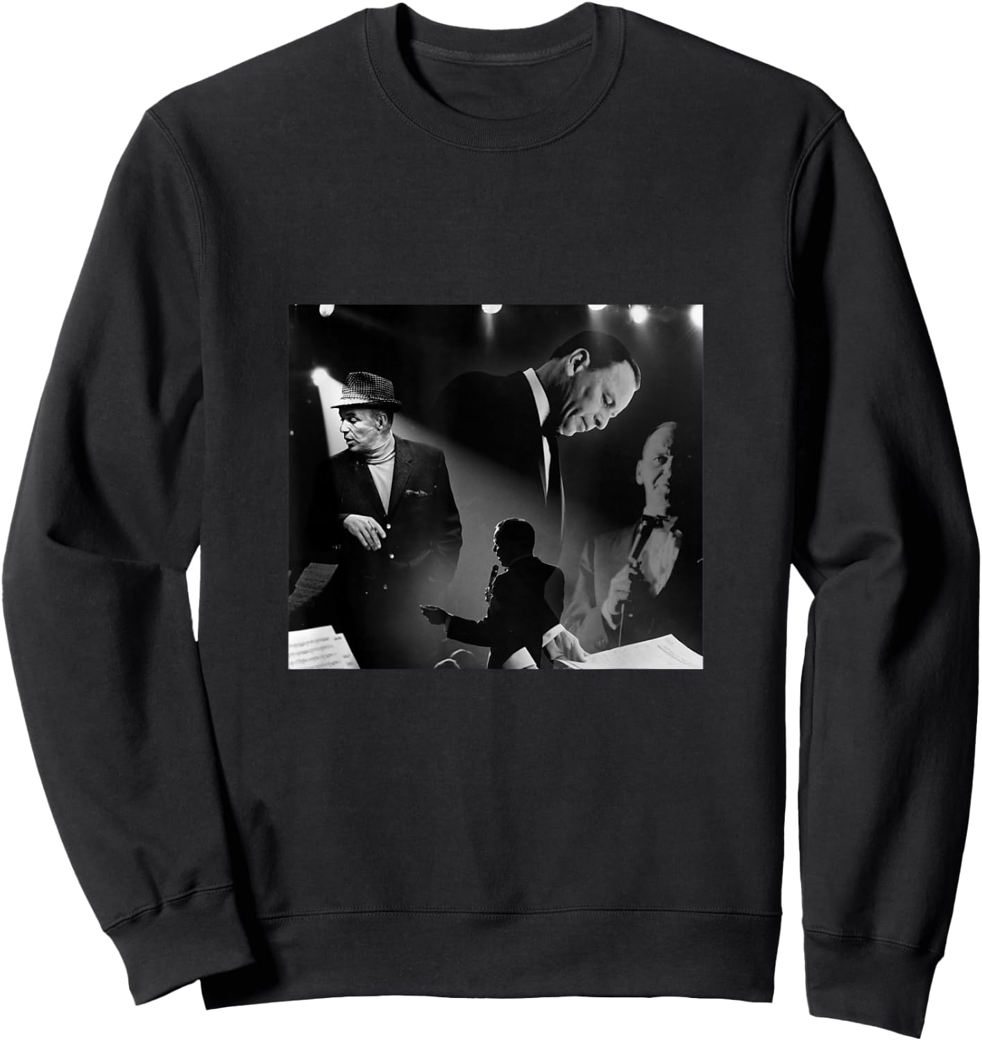 Great Moment Store Frank Sinatra Black -Adults Small Modern Casual Sweatshirt - Sweatshirt | Black
