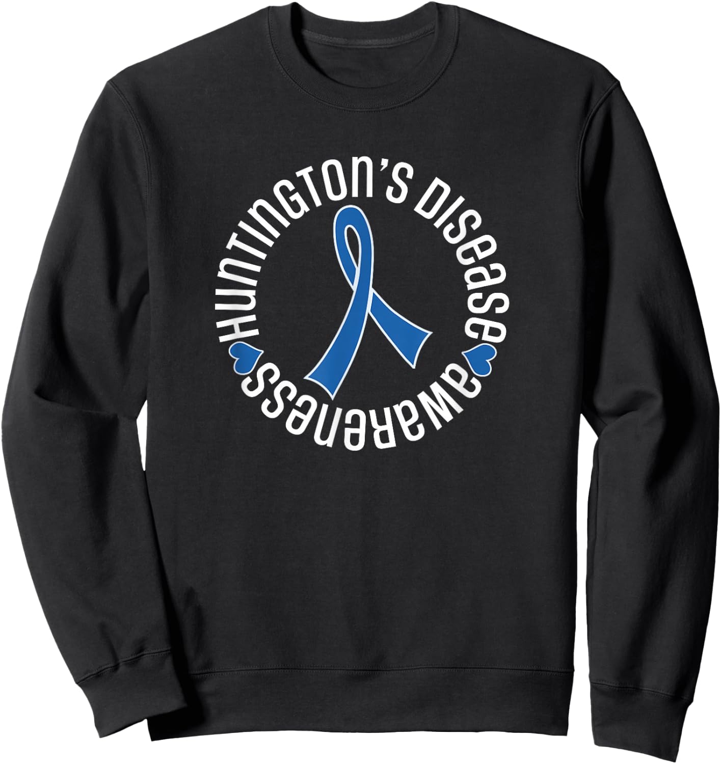 Huntington's Disease Awareness Ribbon Walk Sweatshirt - Sweatshirt | Black