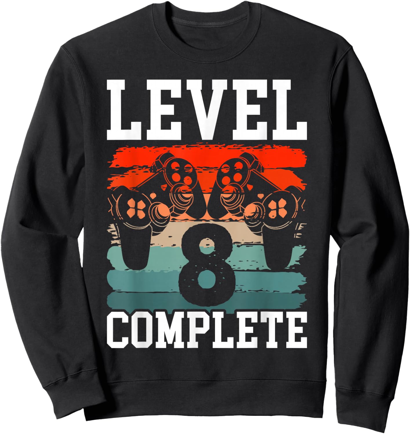 8 Years Marriage Anniversary 8 Year Married Level 8 Complete Sweatshirt - Sweatshirt | Black