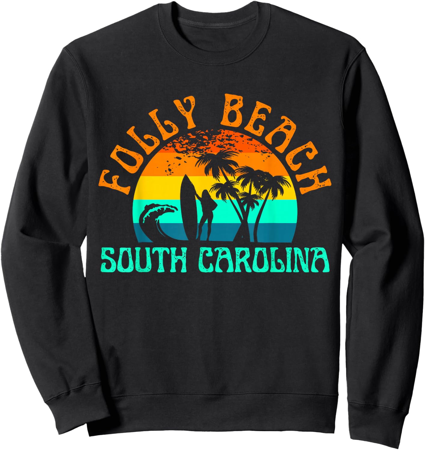 Folly Beach Sweatshirt - Sweatshirt | Black