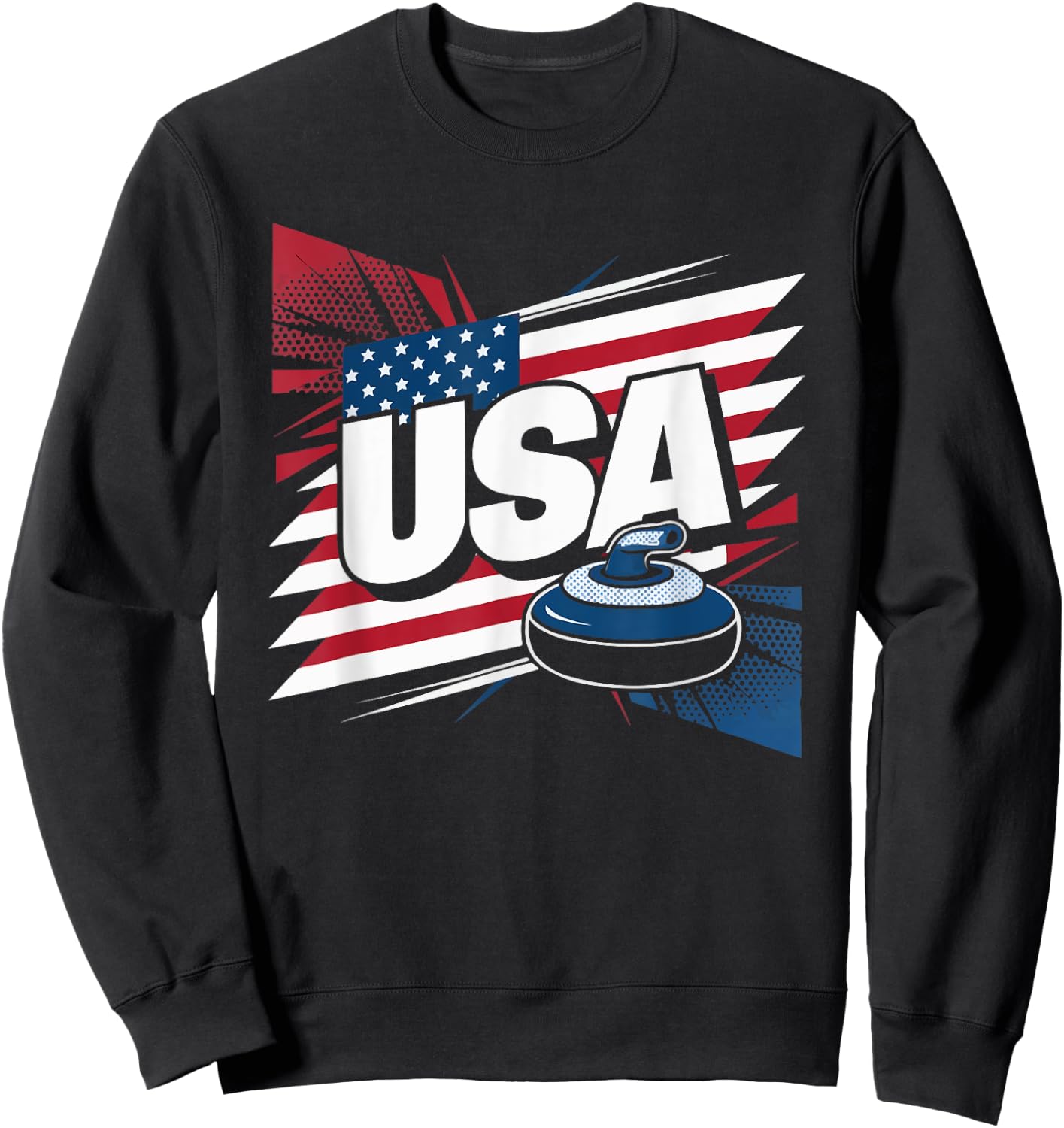 Curling Player Curler Sport Lover Curling Stone Sweatshirt - Sweatshirt | Black