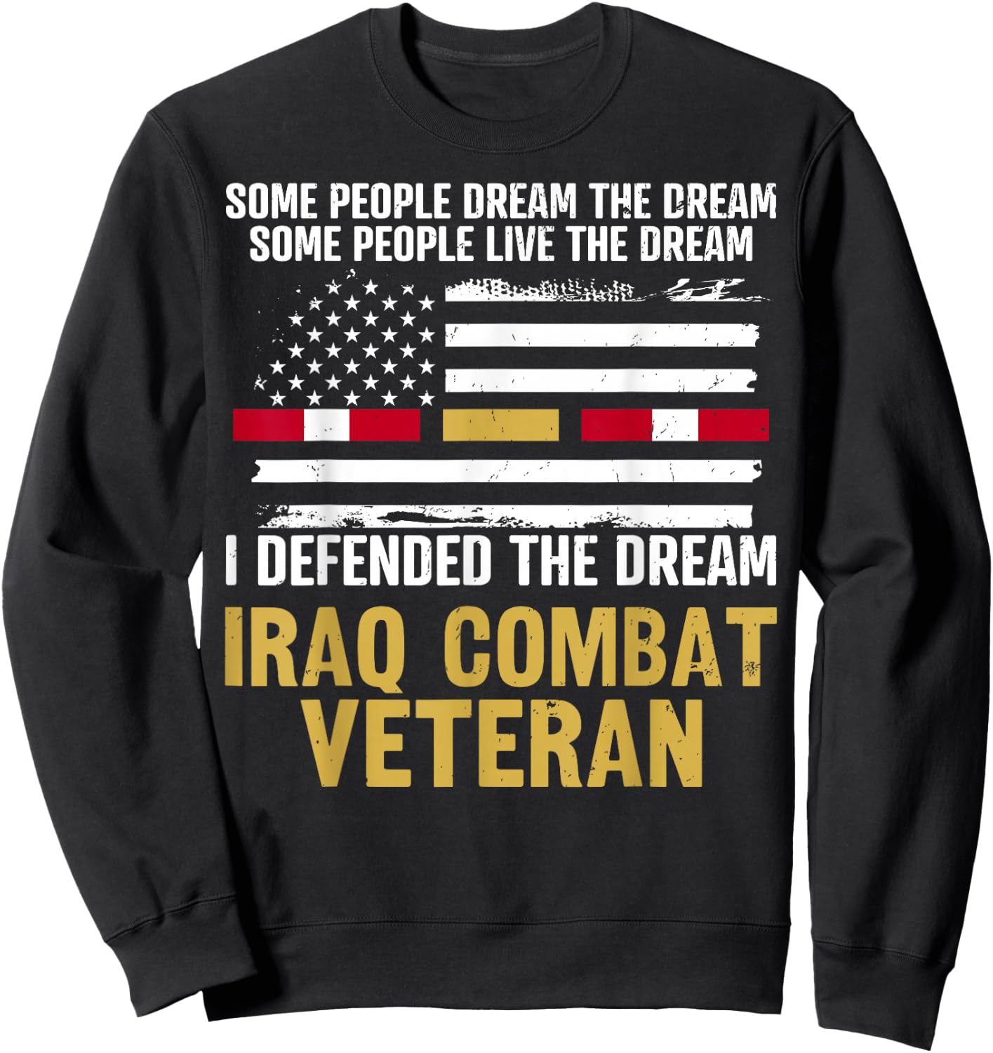 Iraq Combat Veteran Sweatshirt - Sweatshirt | Black