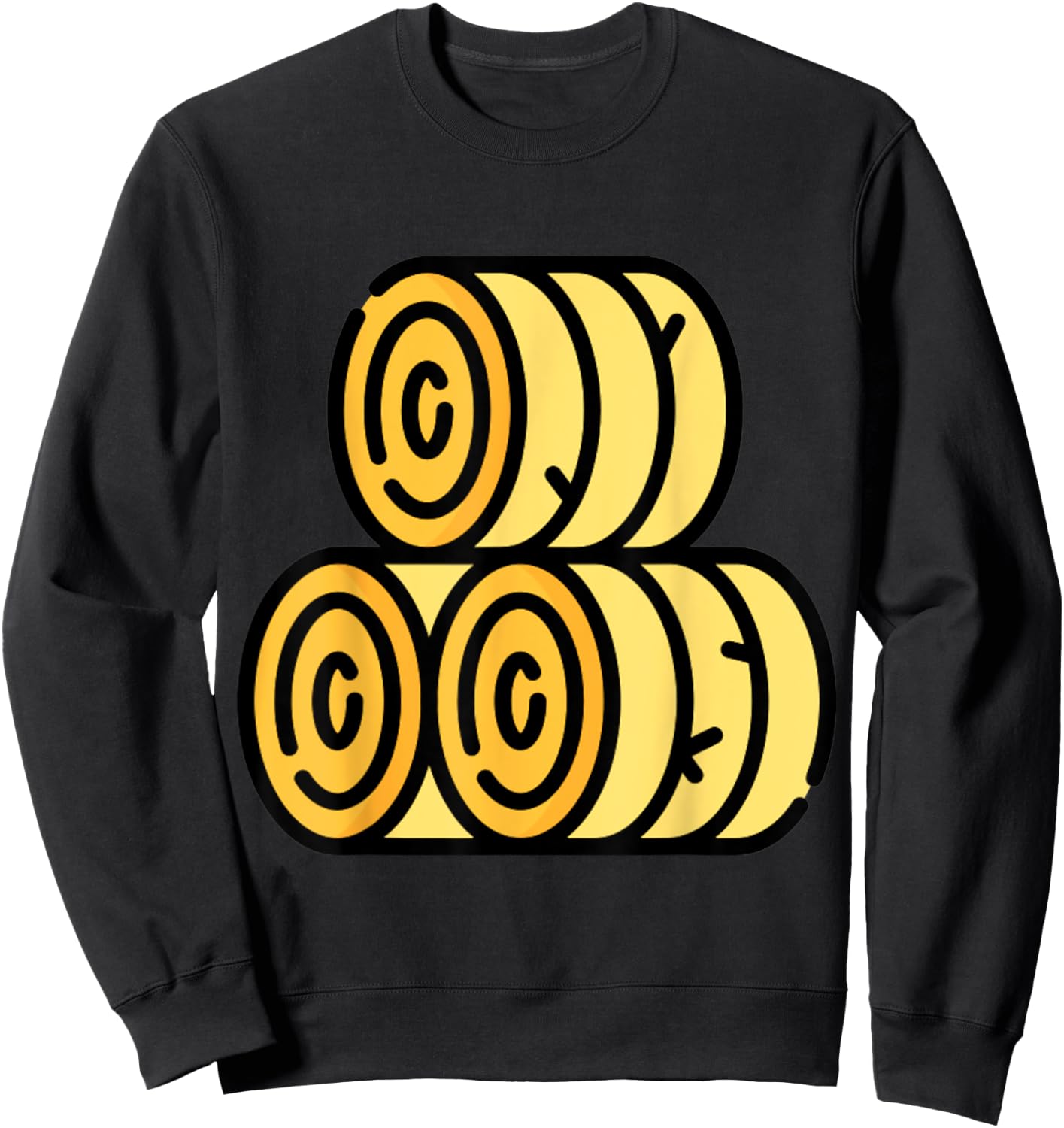 Hay Bale Farm Farming Sweatshirt - Sweatshirt | Black