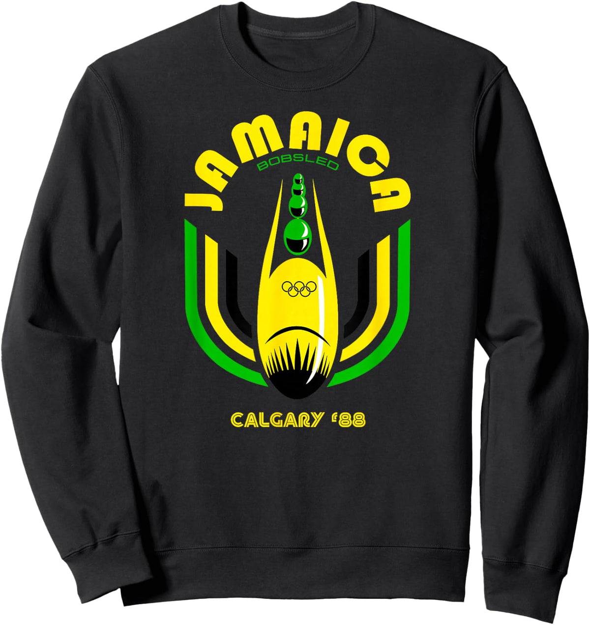 Jamaica Bobsled Team Vintage 1988 Shirt Retro Sweatshirt - Sweatshirt | Black