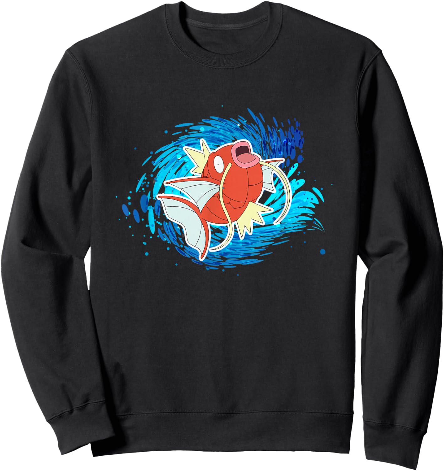 Pokémon Magikarp Using Splash Water Vortex Logo Sweatshirt - Sweatshirt | Black