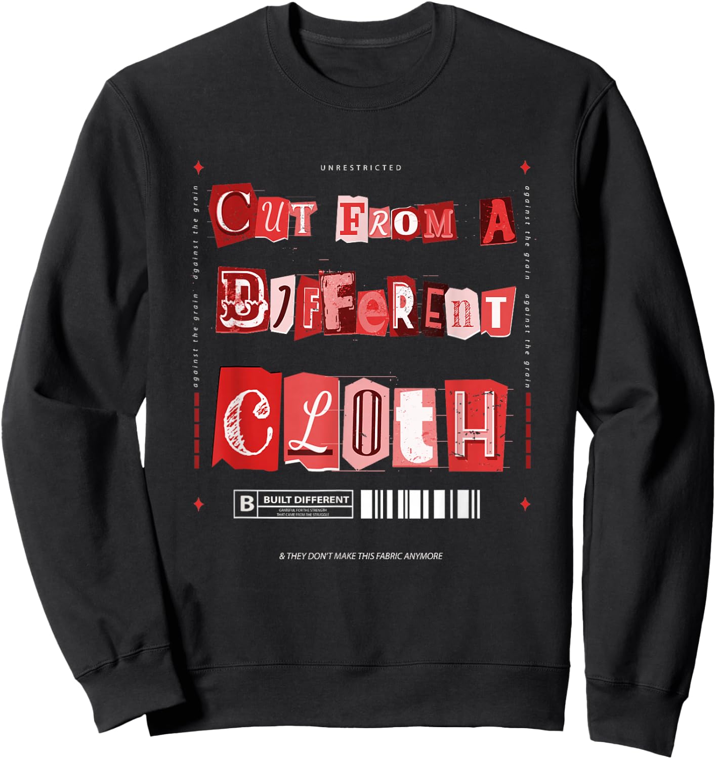 Red Cut from A Different Cloth Red Graphic Sweatshirt - Sweatshirt | Black