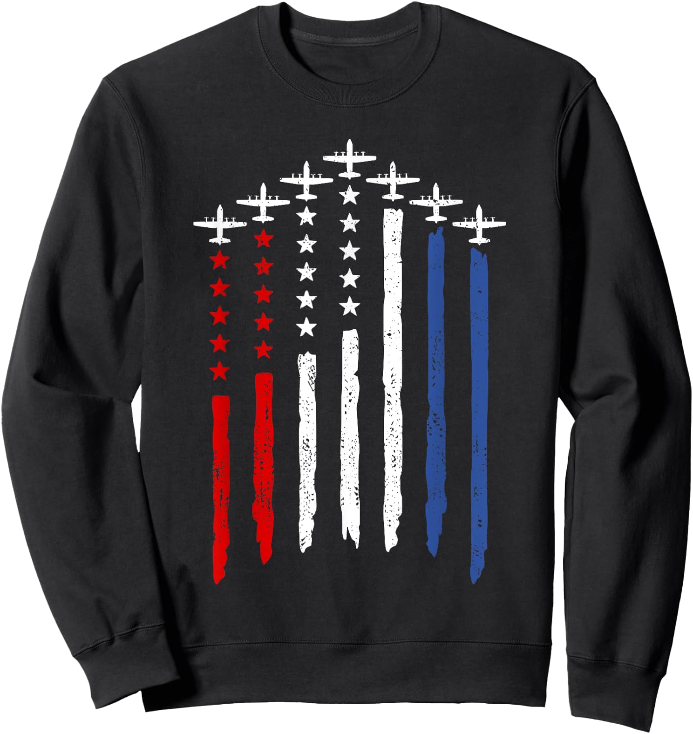 C-130 Hercules American USA Military Airplane Sweatshirt - Sweatshirt | Black