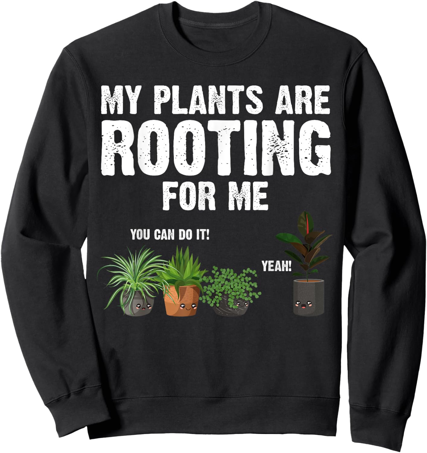 Funny Gardening Design Women Gardener Plant Lover Sweatshirt - Sweatshirt | Black