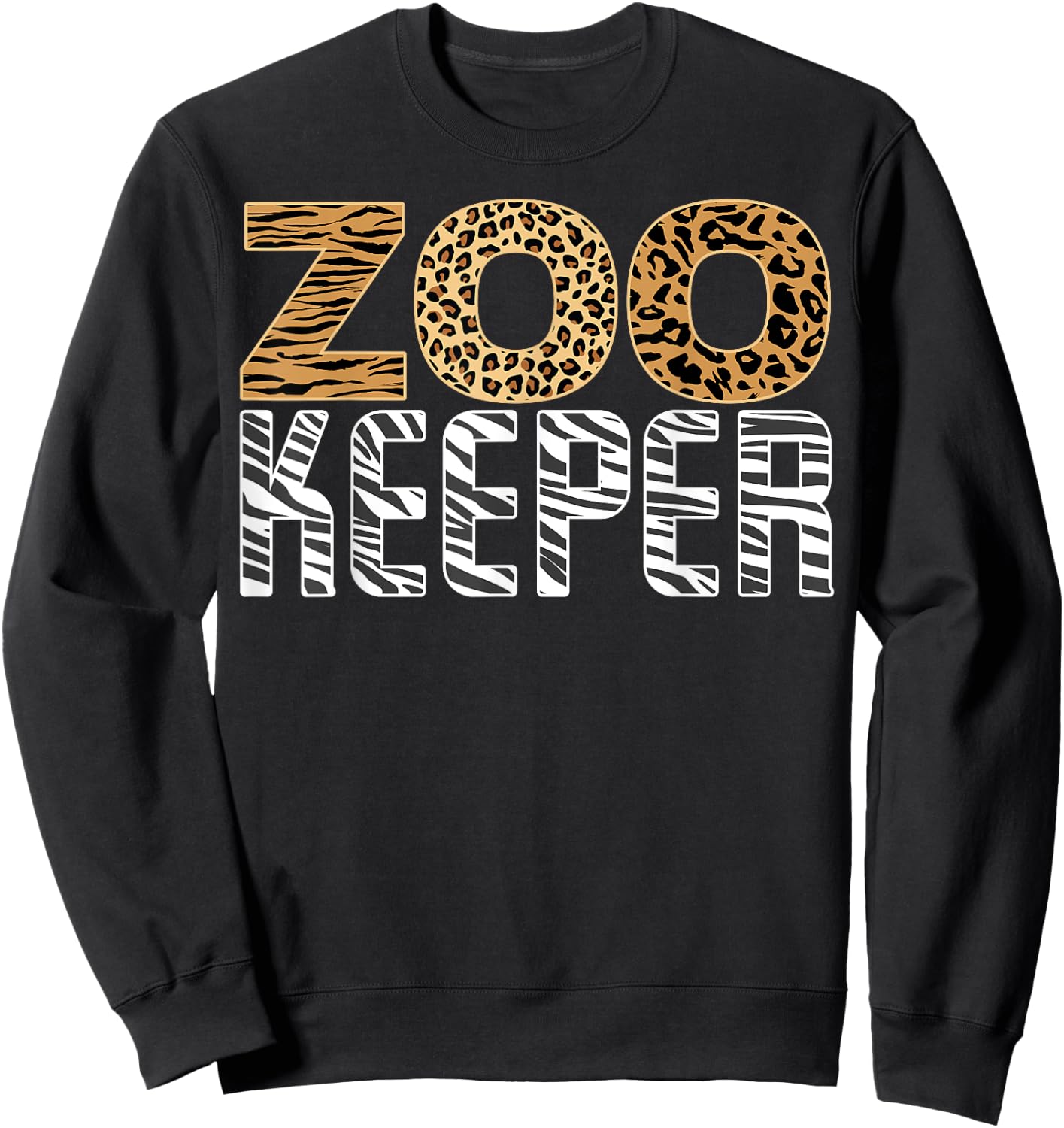 Zookeeper Costume Halloween Wildlife Zoo Keeper Sweatshirt - Sweatshirt | Black