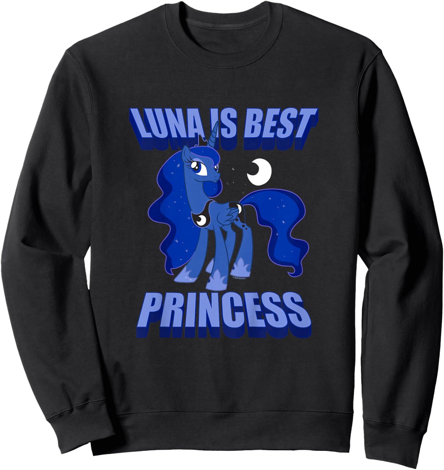 Kids My Little Pony: Friendship Is Magic Luna The Best Princess Sweatshirt - Sweatshirt | Black