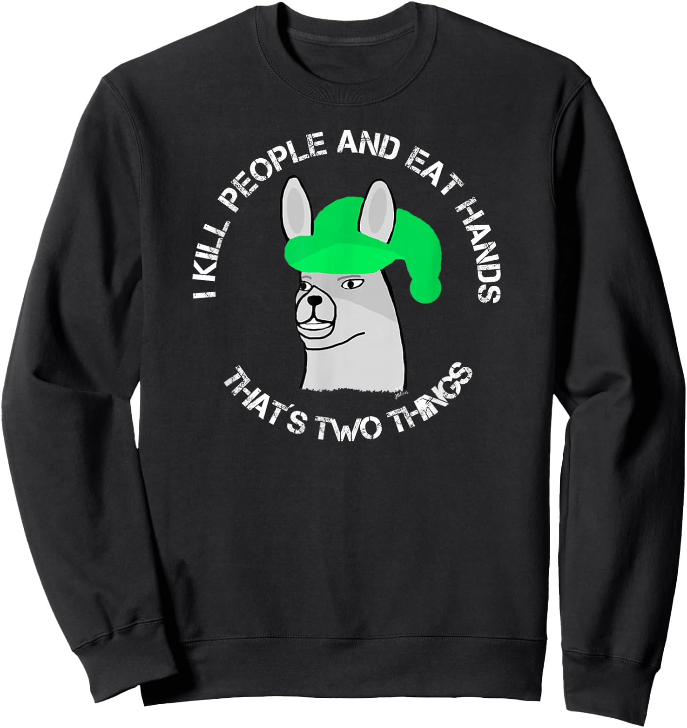 Lamas with hats Karl - that´s two things - funny Karl Sweatshirt - Sweatshirt | Black