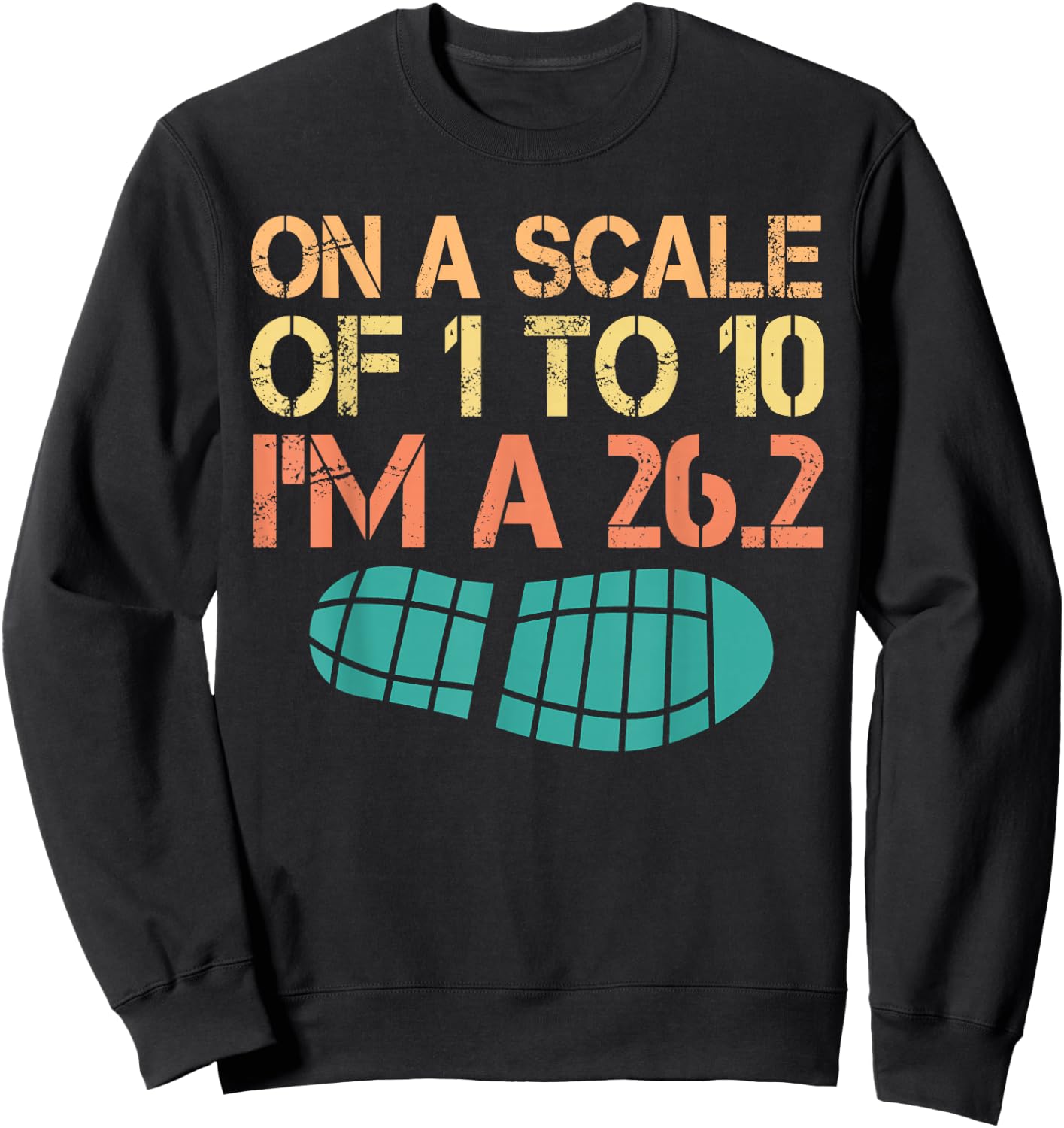 Funny Marathon Runner Dad Marathoner Cool Marathon Finisher Sweatshirt - Sweatshirt | Black