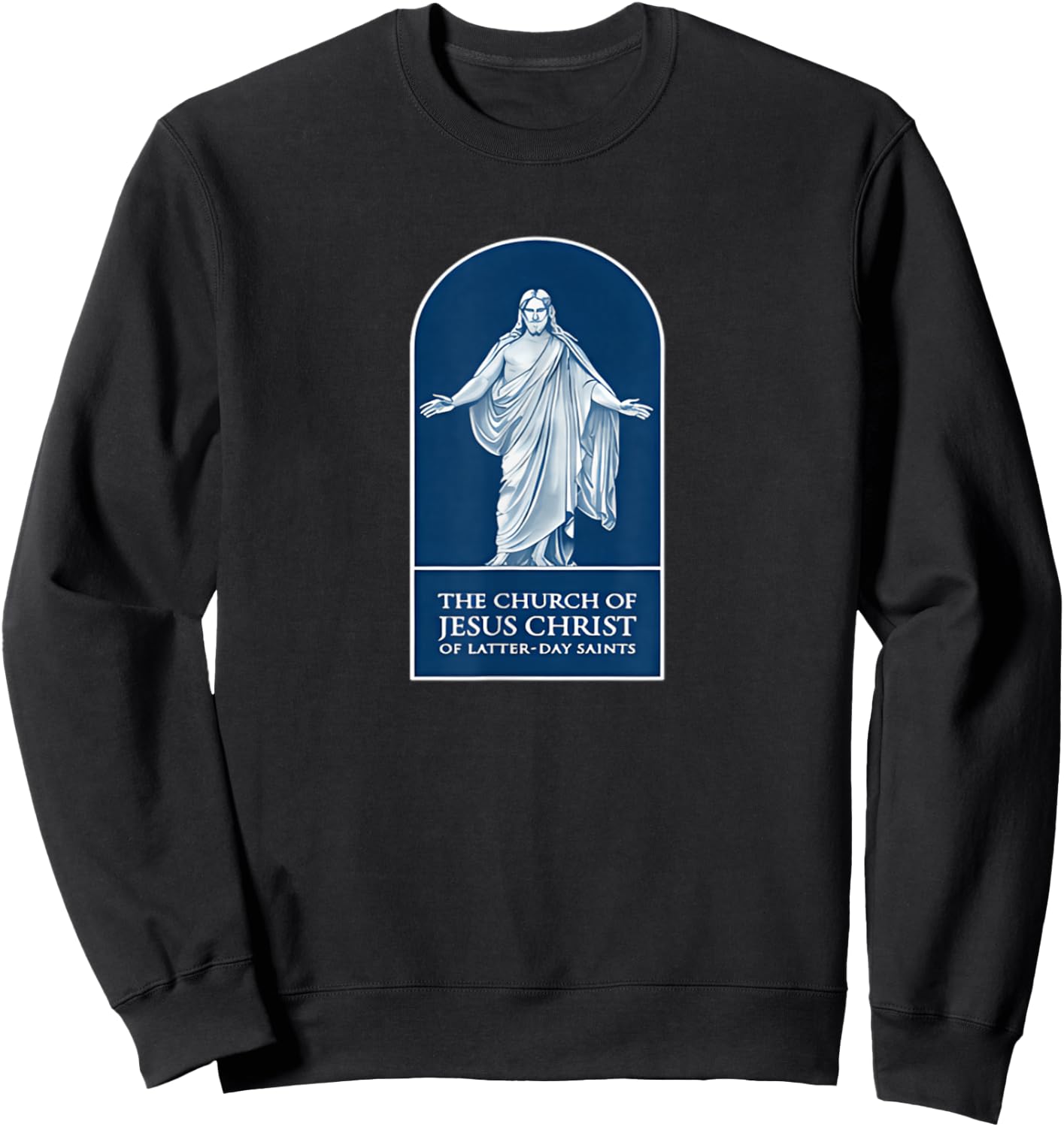 Vintage Lds Mormon Church Of Jesus Christ Faith God Sweatshirt - Sweatshirt | Black