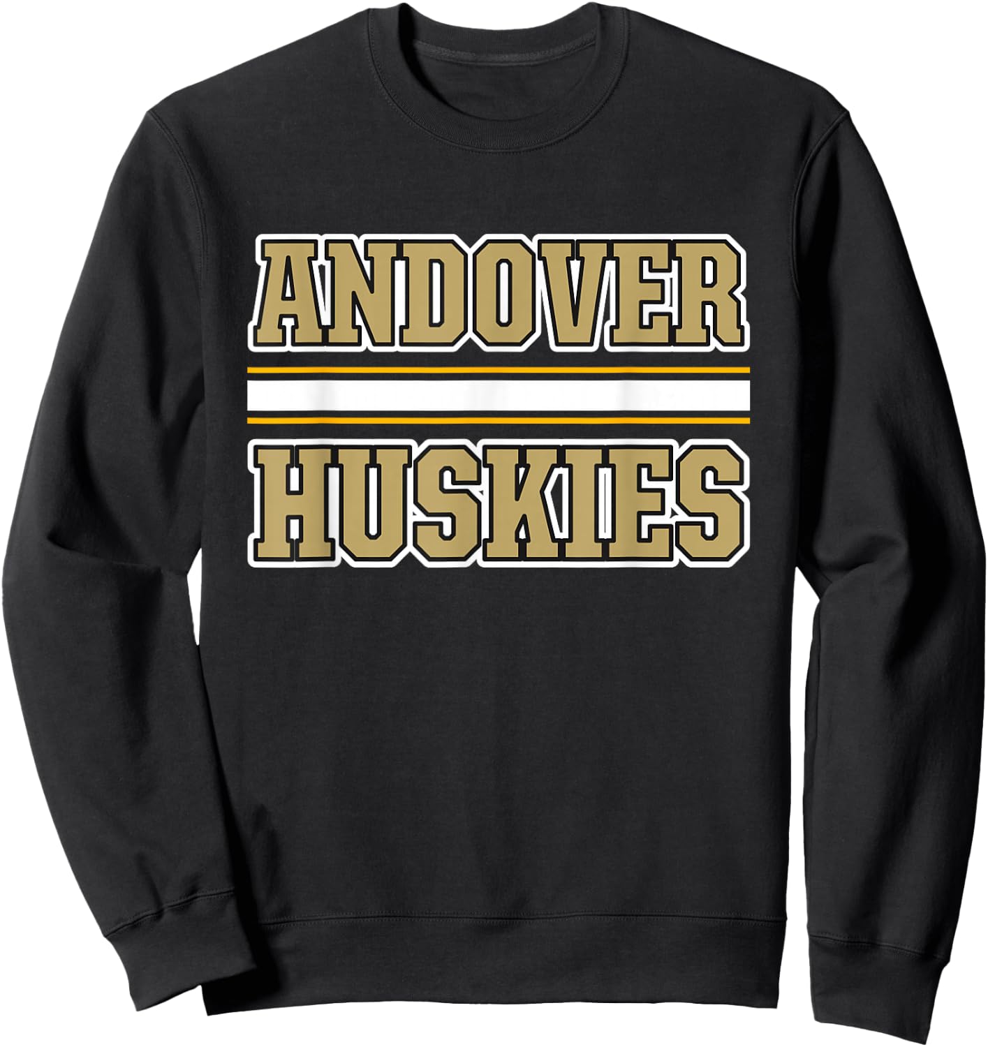 Andover Huskies Horizontal Stripes Sweatshirt - Sweatshirt | Black