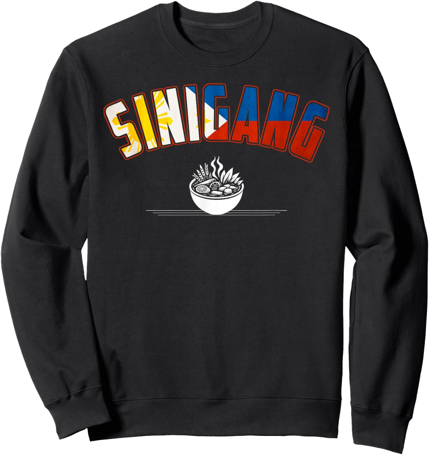Love Sinigang Shirt Funny Filipino Philippines Food Sinigang Sweatshirt - Sweatshirt | Black