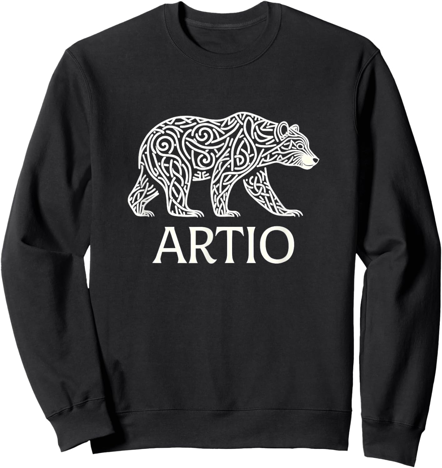 Artio Celtic Bear Goddess Sweatshirt - Sweatshirt | Black