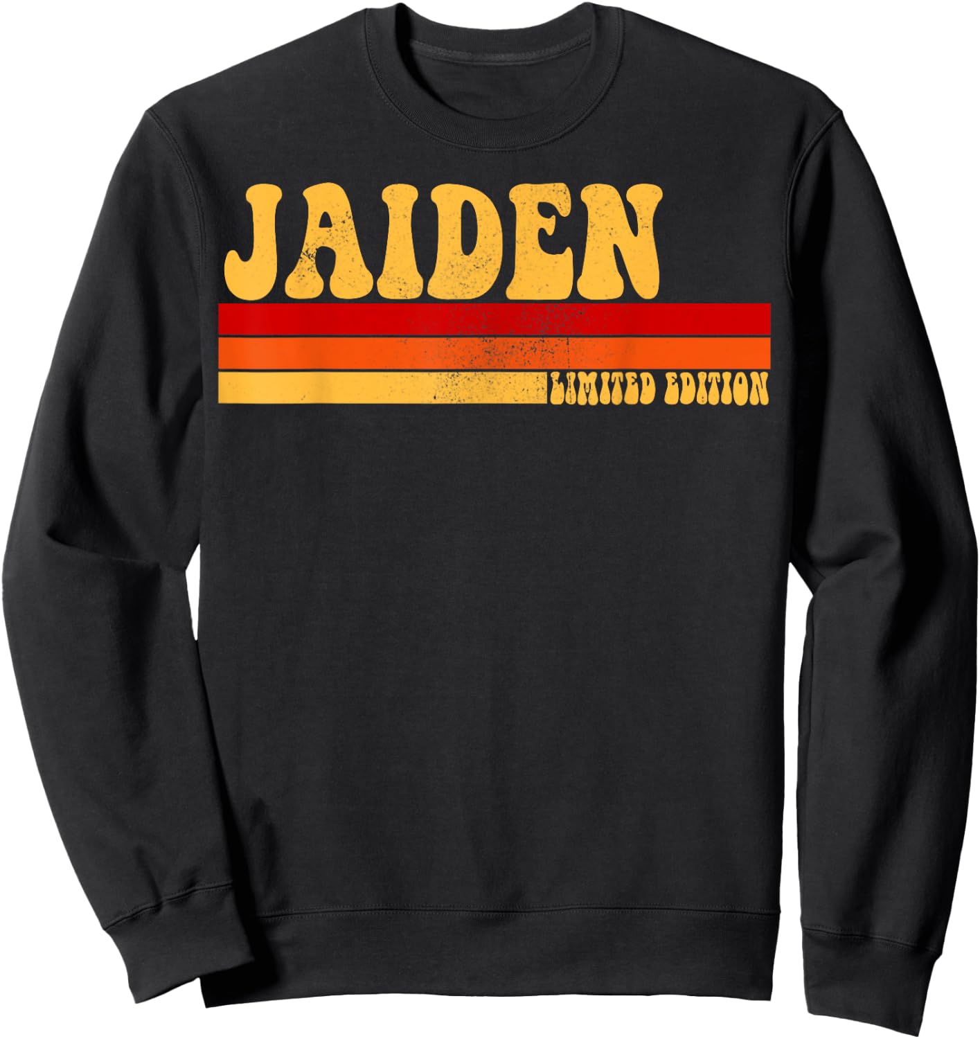 JAIDEN Name Personalized Idea Men Retro Vintage JAIDEN Sweatshirt - Sweatshirt | Black