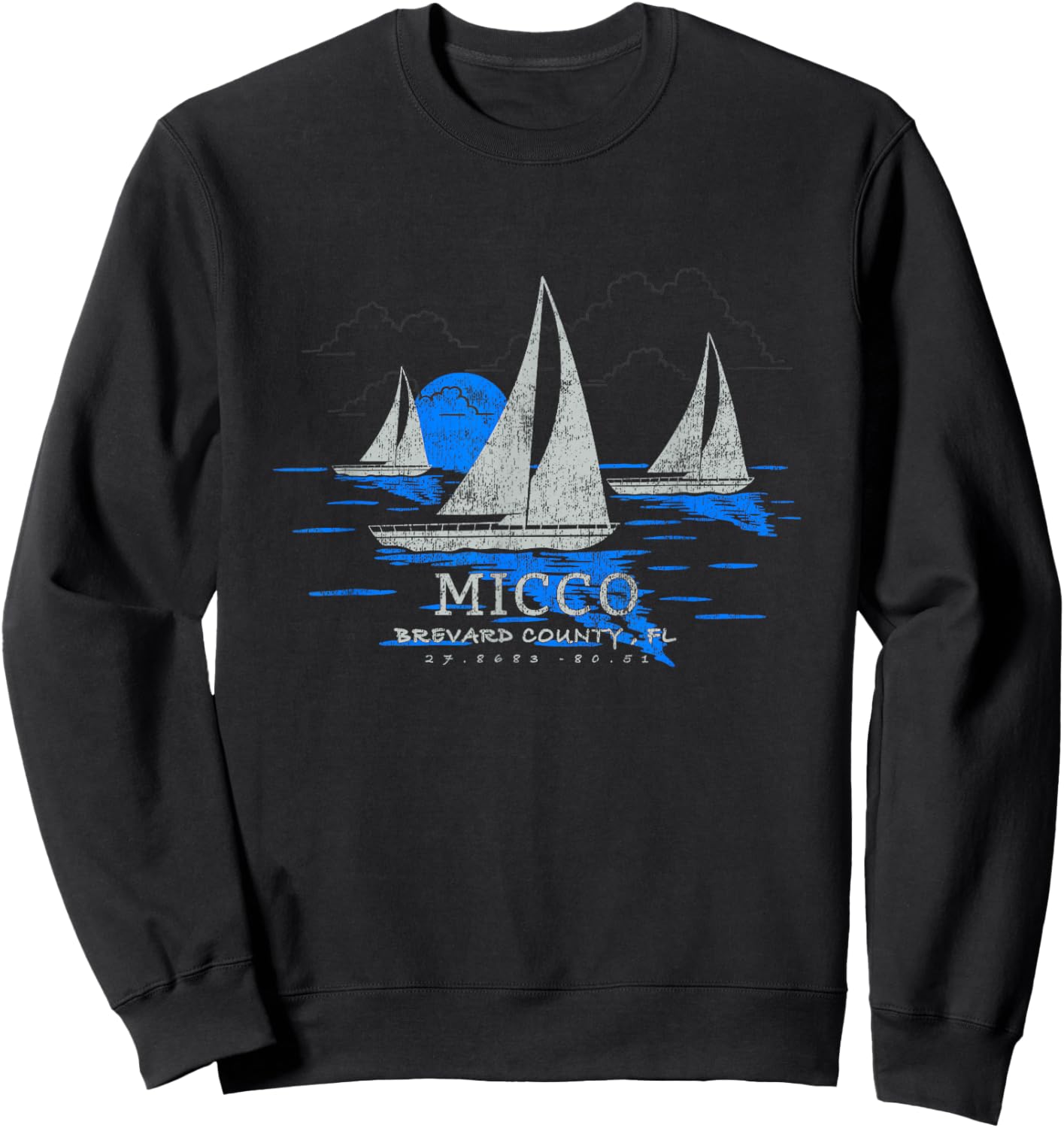 Micco Florida Yachting Souvenir Micco Sweatshirt - Sweatshirt | Black