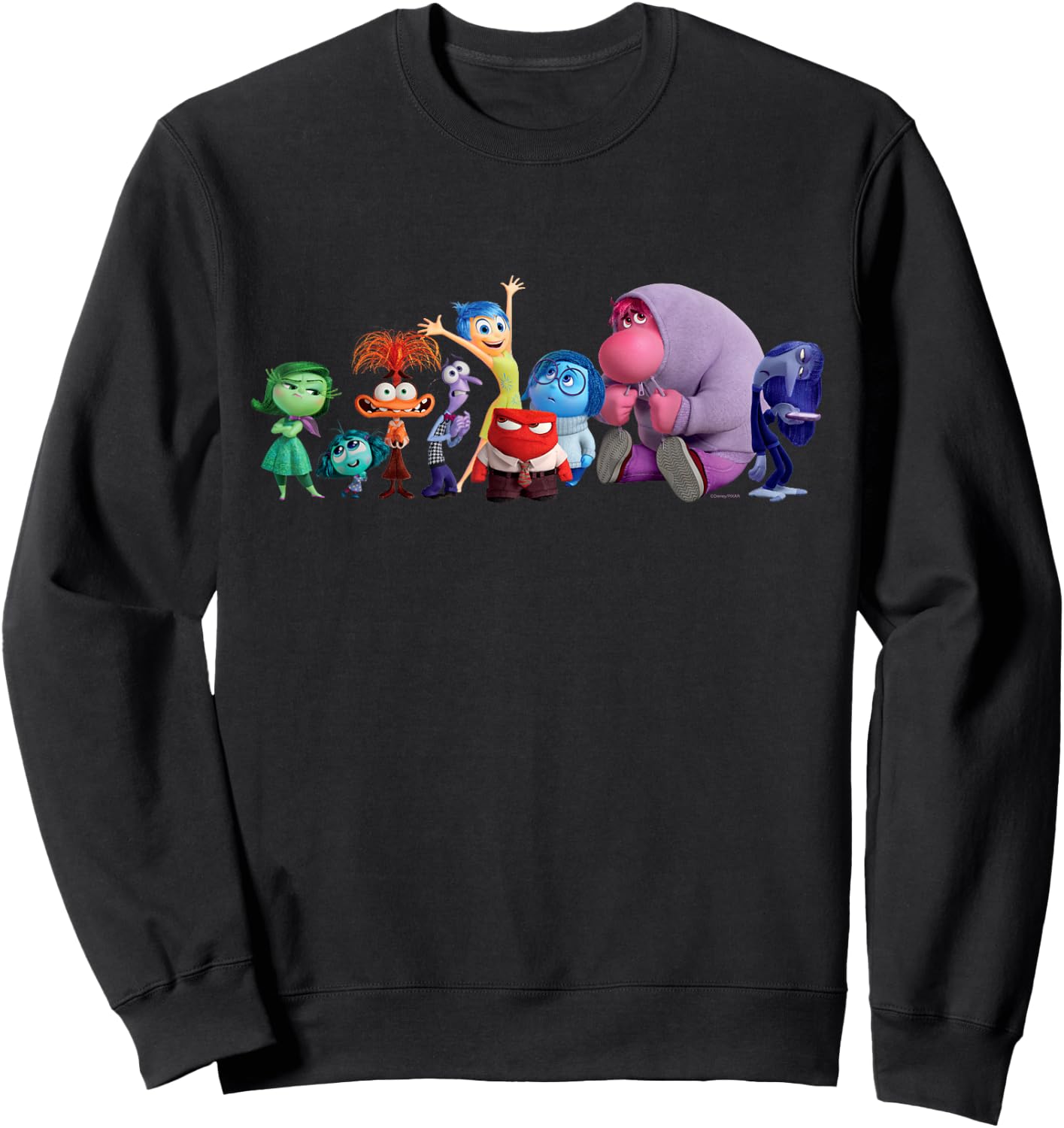 Disney and Pixar’s Inside Out 2 Emotions Group All Together Sweatshirt - Sweatshirt | Black