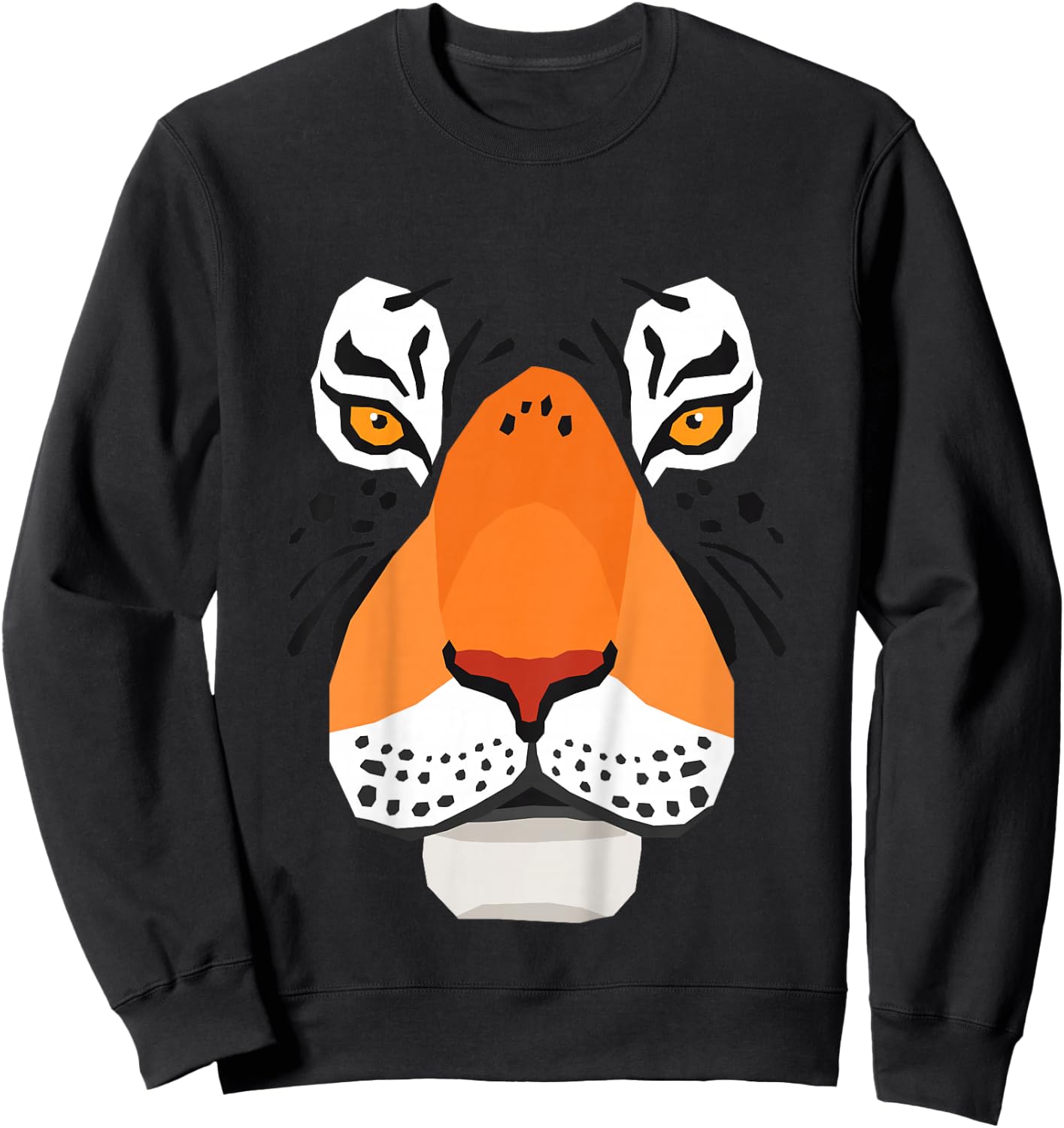 Tiger Face For Boys & Girls That Love Tigers Sweatshirt - Sweatshirt | Black