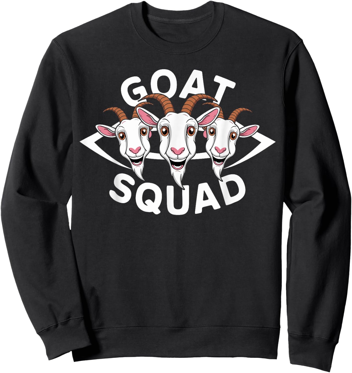 Goat Squad for Goat Lover Shirt | Cool Goat Sweatshirt - Sweatshirt | Black