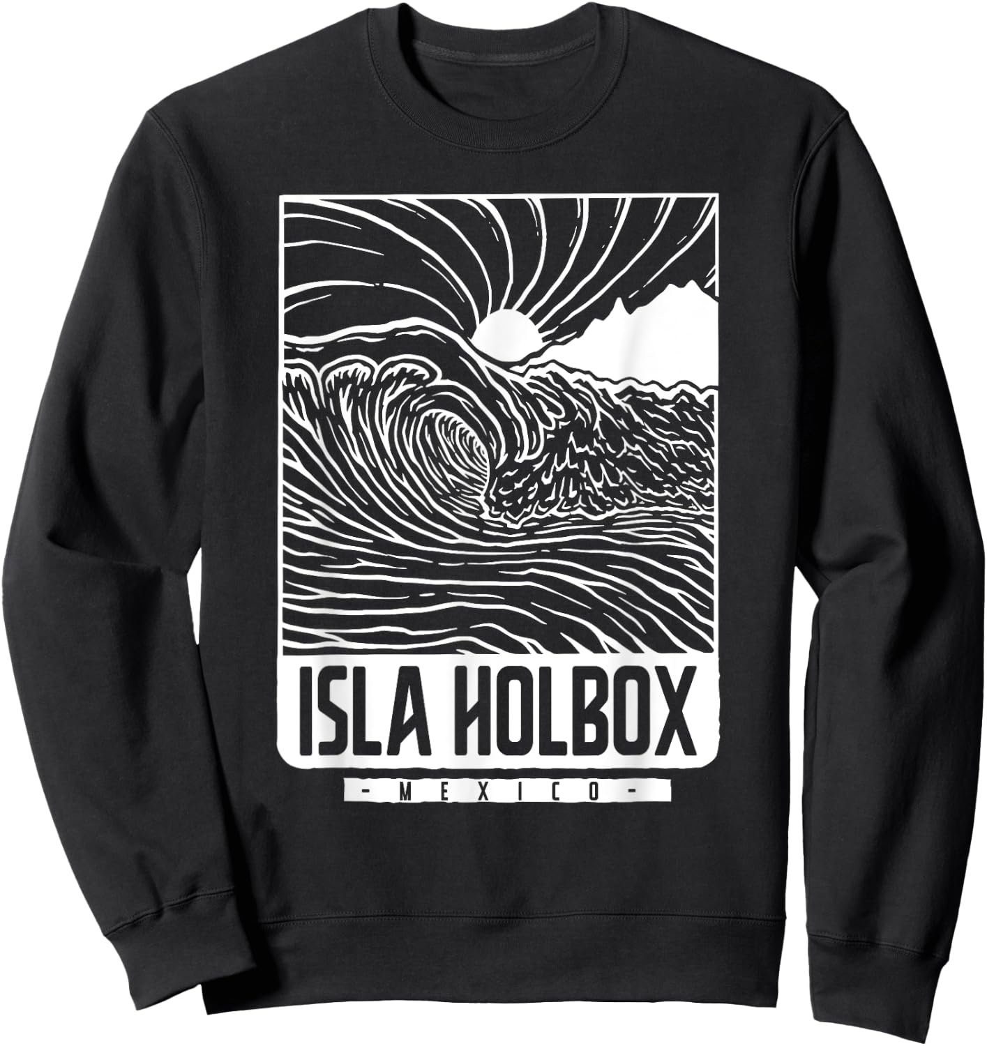 Isla Holbox Mexico Sweatshirt - Sweatshirt | Black