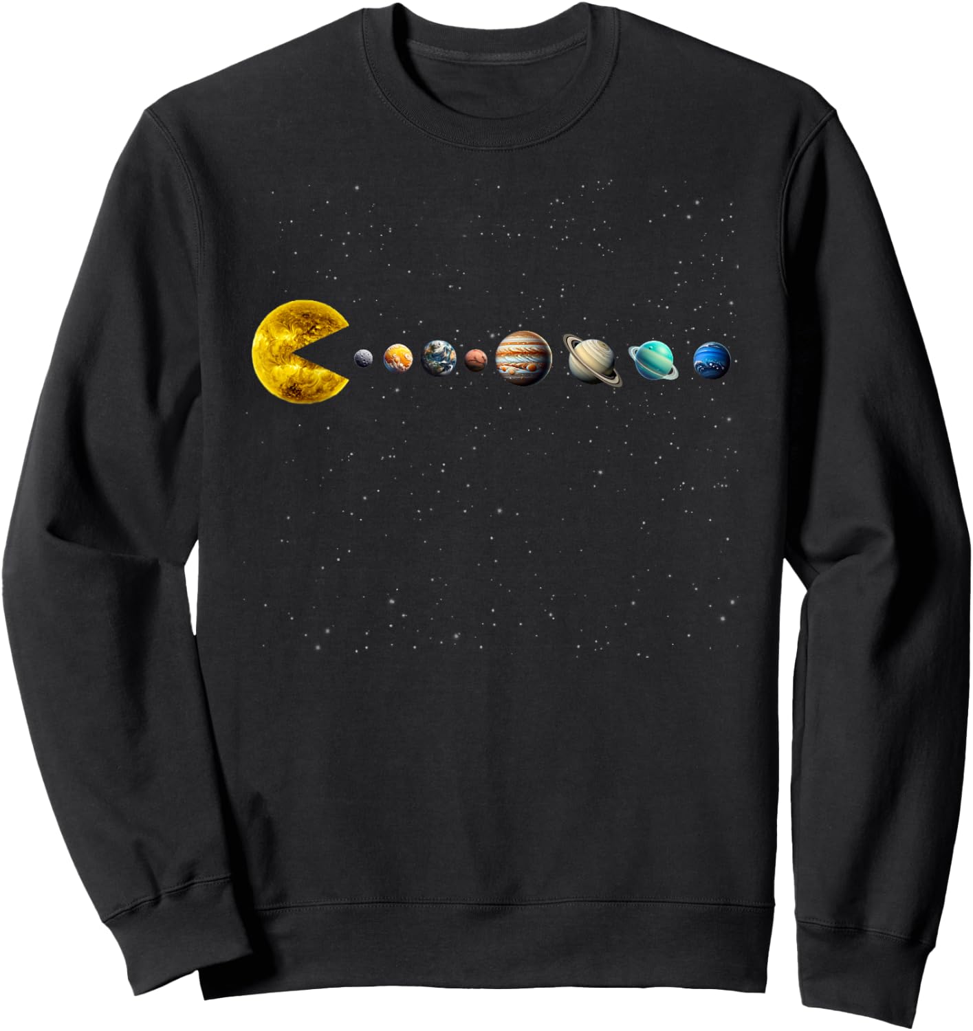 Funny Solar System - Astronauts Space Video Games Sweatshirt - Sweatshirt | Black