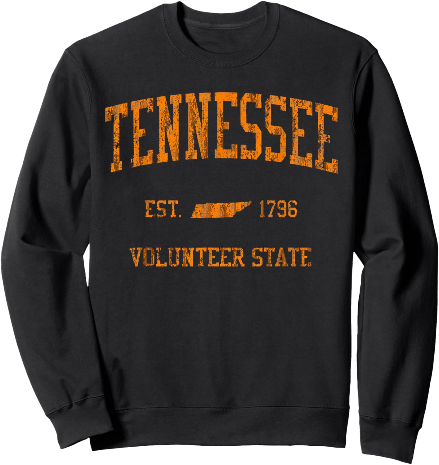 Tennessee Shirts. TN Vintage Women Girls Kids Sweatshirt - Sweatshirt | Black