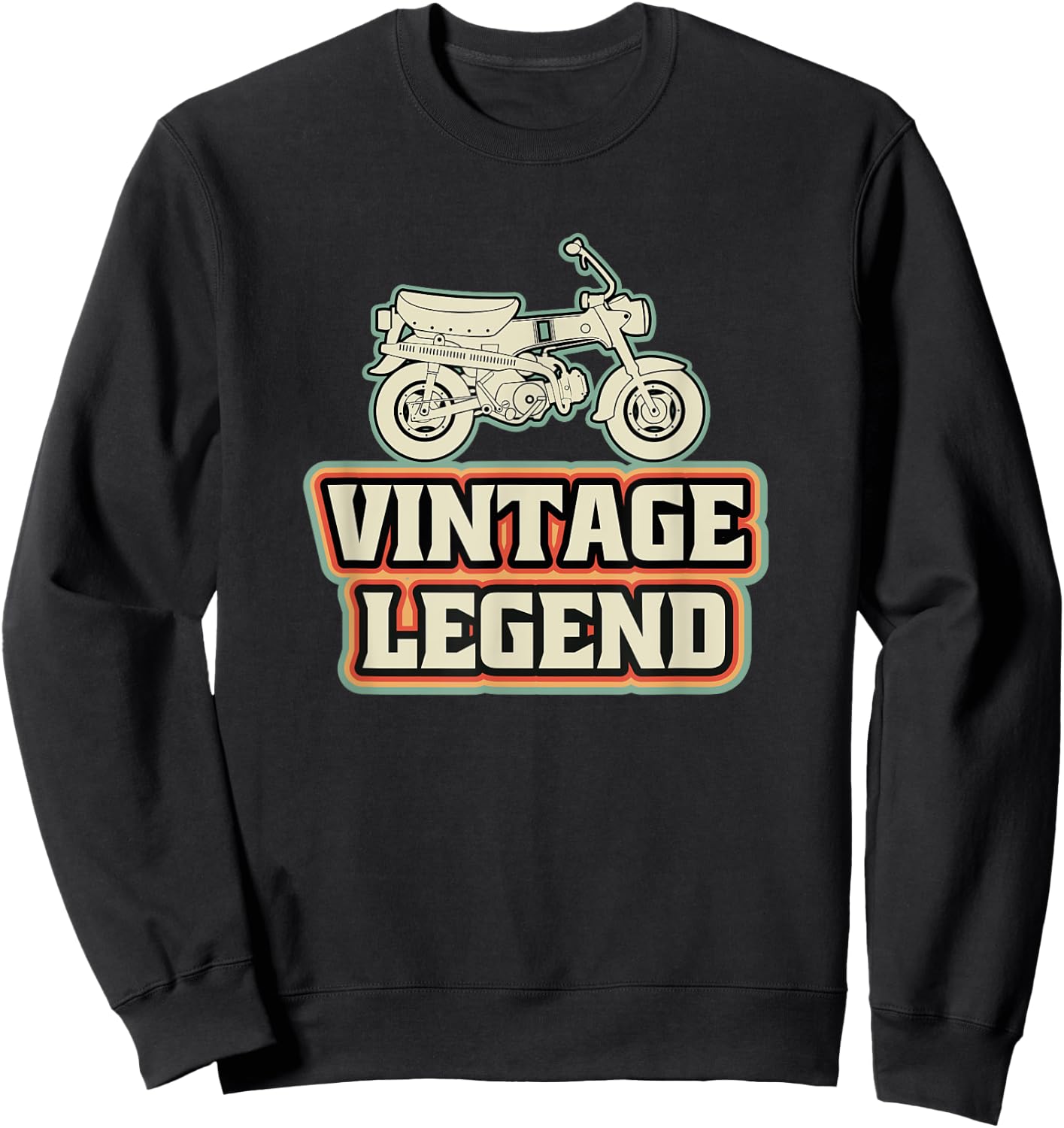 Dax Vintage Legend Japan Moped Motorcycle Sweatshirt - Sweatshirt | Black