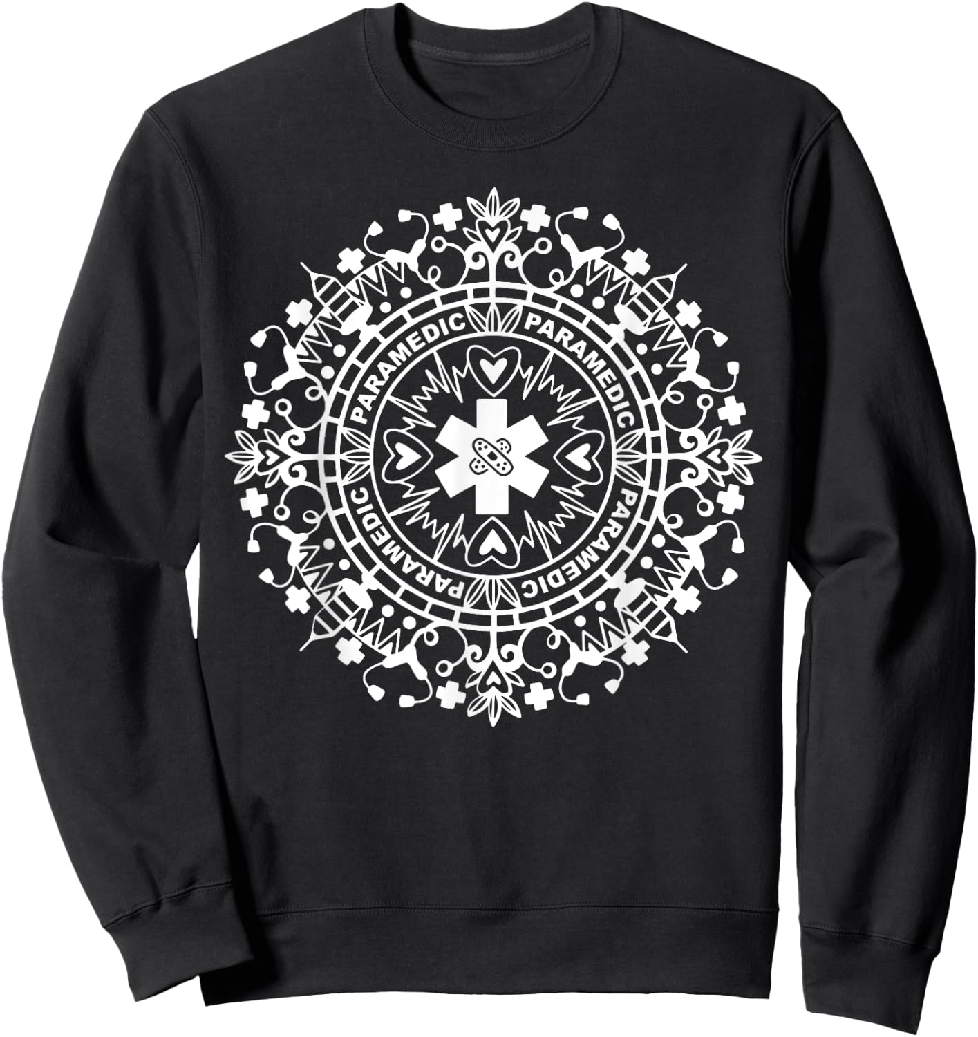 Paramedic Mandala Medical Nursing School Paramedic Student Sweatshirt - Sweatshirt | Black