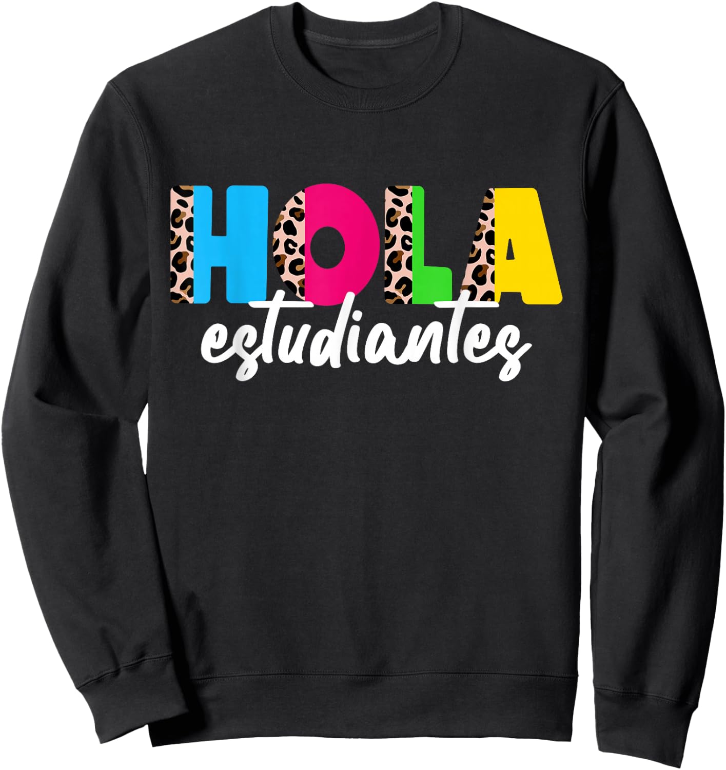 Spanish Teacher Shirt Men Maestra Back to School Sweatshirt - Sweatshirt | Black