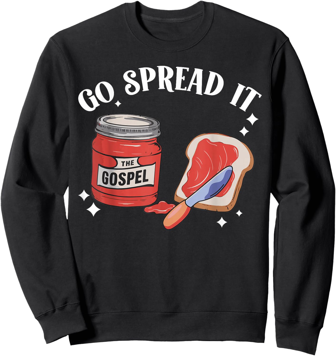 Go Spread It The Gospel Sweatshirt - Sweatshirt | Black