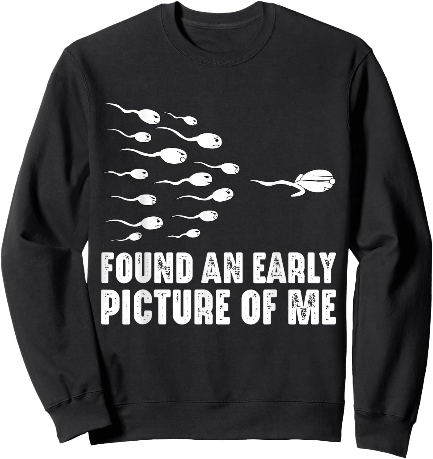 Found an early picture of me: I already was a pro as a sperm Sweatshirt - Sweatshirt | Black