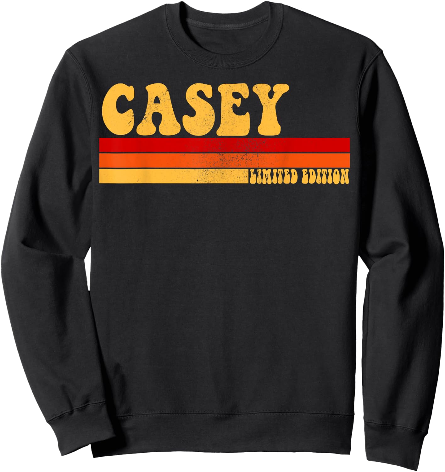 CASEY Name Personalized Idea Men Retro Vintage CASEY Sweatshirt - Sweatshirt | Black