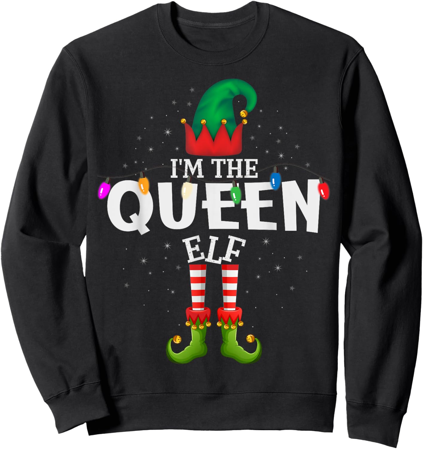 I'm The Queen Matching Christmas Family Sweatshirt - Sweatshirt | Black