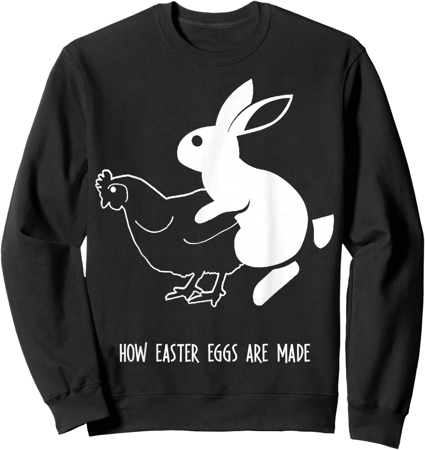 How Easter Eggs Are Made Funny Mating Sweatshirt - Sweatshirt | Black