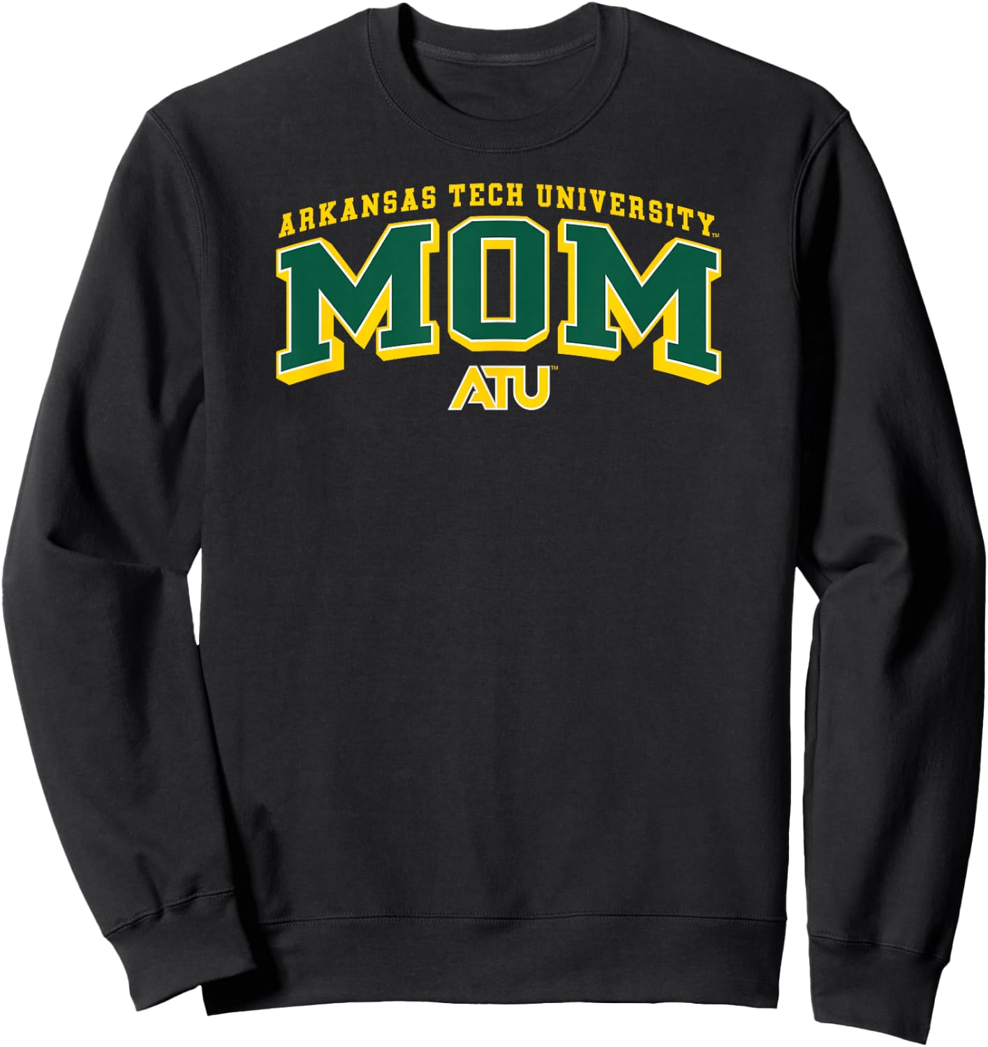 Arkansas Tech Wonder Boys Mom Arch Green Officially Licensed Sweatshirt - Sweatshirt | Black