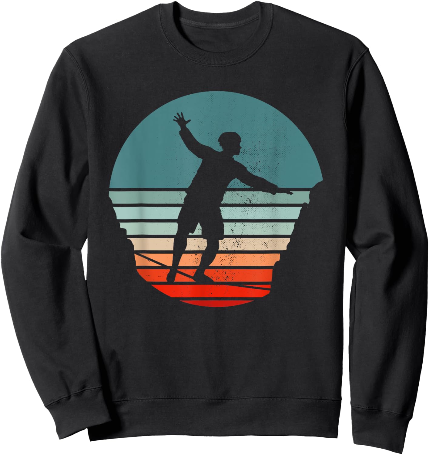 Slackline Retro Sweatshirt - Sweatshirt | Black