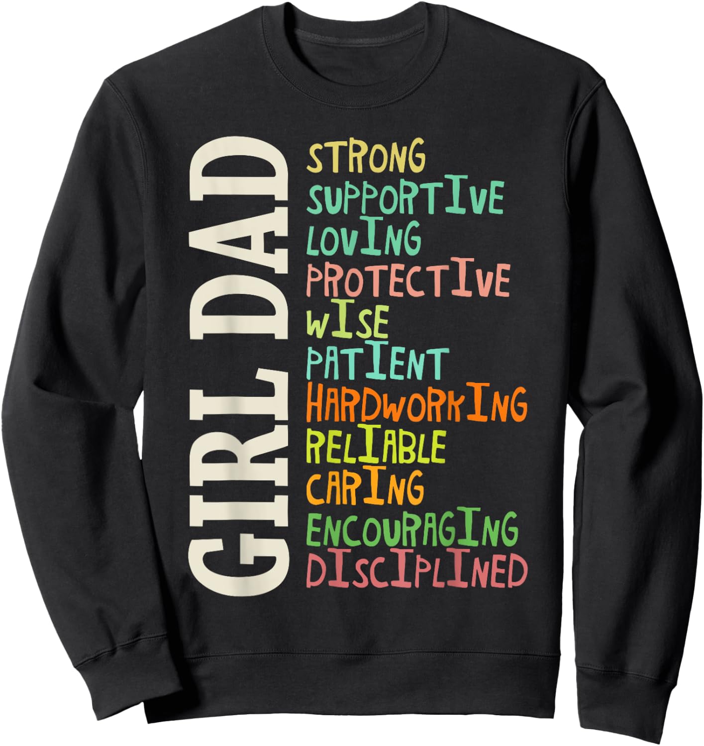 Dads of Daughters shirt for Dad Father Happy Father's Day Sweatshirt - Sweatshirt | Black