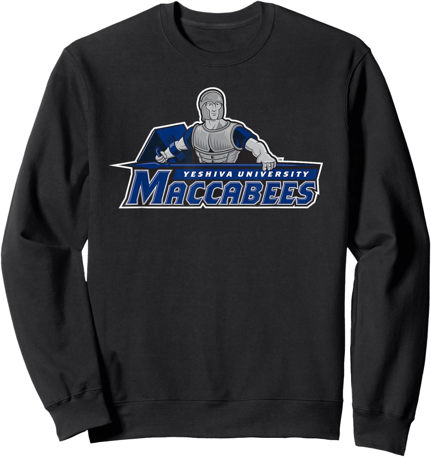 Yeshiva University Maccabees Logo Sweatshirt - Sweatshirt | Black